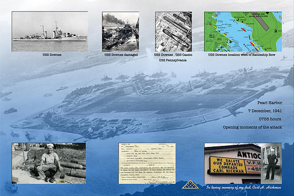 Carl Hickman • USS DOWNES • Pearl Harbor 7 December 1941