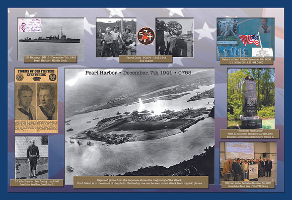 Clarence J. Miller • 1921-2000 • USS RAMSAY DM16 • Middle Loch • Pearl Harbor 7 December 1941